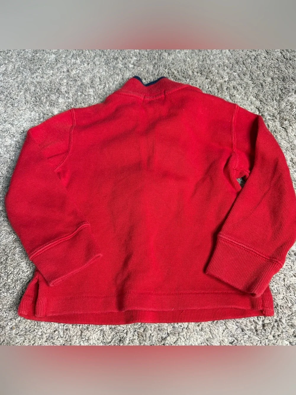 Polo Ralph Lauren Quarter-Zip Sweater 2T red toddler baby half-zip pullover